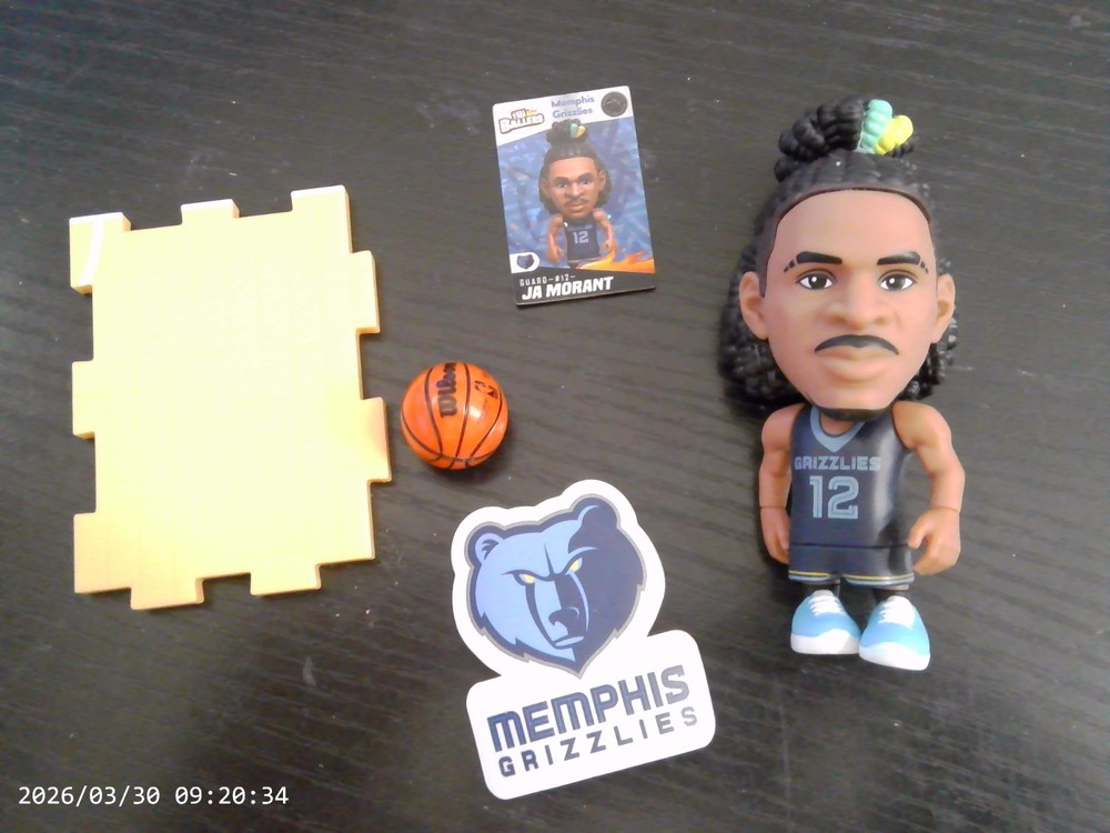 NEW Zuru NBA Ballers series 2 figure MEMPHIS GRIZZLIES JA MORANT #12 blue jersey