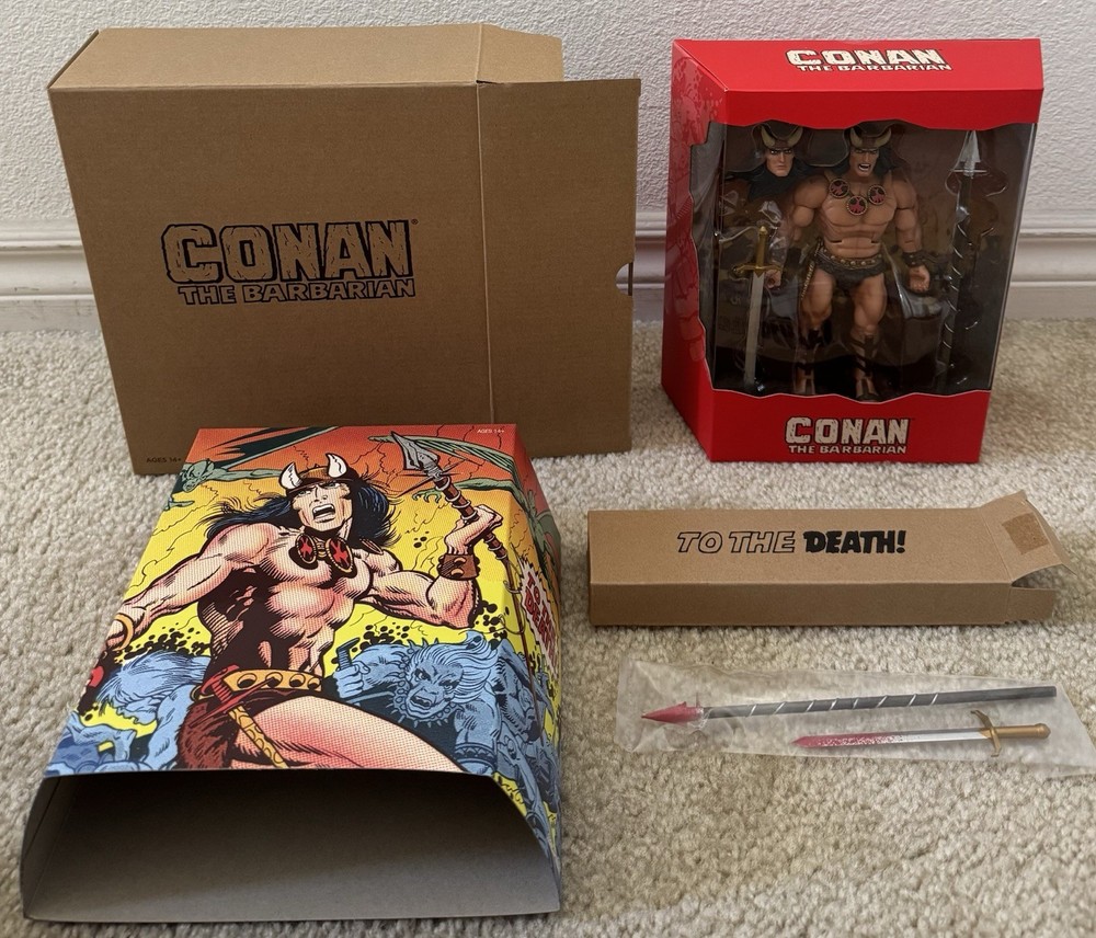 Super 7 Conan the Barbarian Deluxe – Comic Book Conan with Blood Weapons