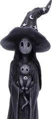 Nemesis Now Little Souls – Glimmer Figurine 12cm, Resin, Black, Witch Ghost with