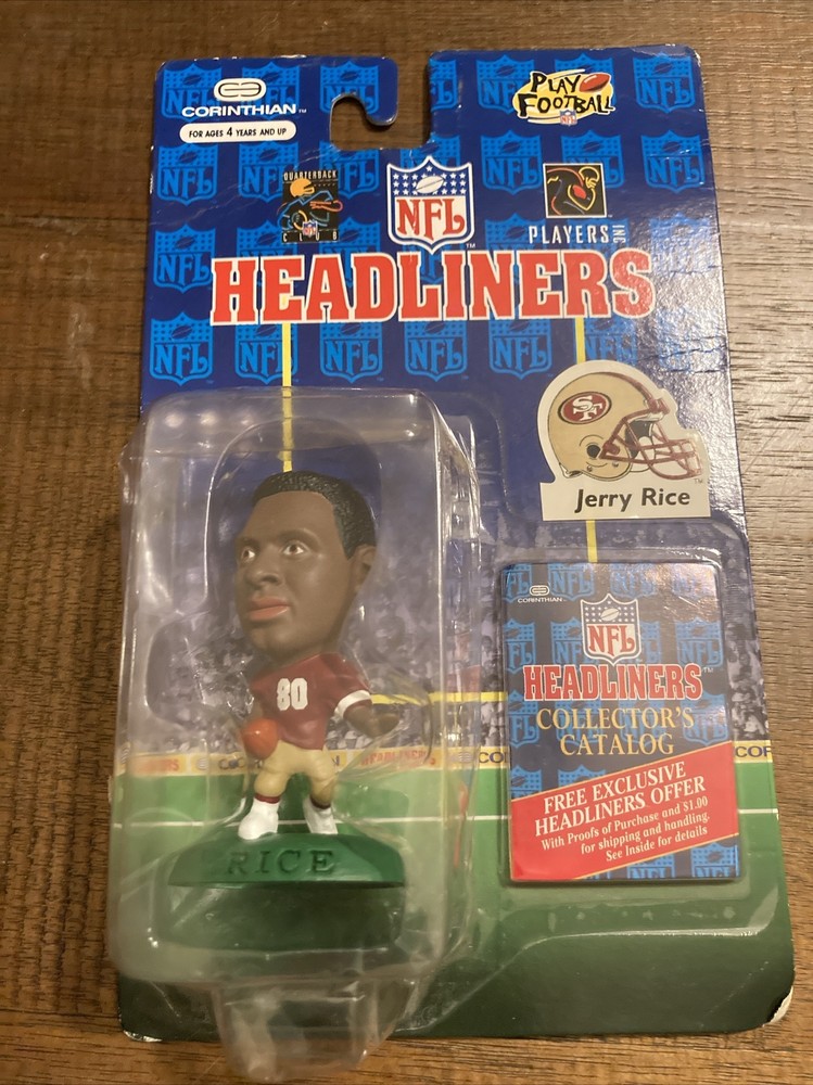 1996 JERRY RICE SAN FRANCISCO 49ERS FIGURE NFL FOOTBALL HEADLINERS CORINTHIAN