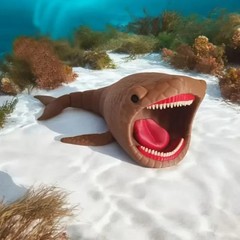 Sea Monster 3D Bloop Sea – 14×5×10cm (5.5×2×4″) Joint-Movable Collectible