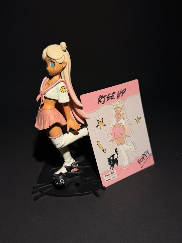 Pop Mart Peach Riot Rise Up Series Collectible Figure Poppy Cutie