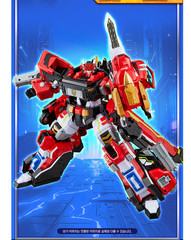 Metal Cardbot W Blaion Transformer Robot Fire Ladder Truck Korean Toy