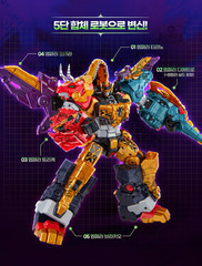 Miniforce Dino-id Warrior Dino Emperor EX Ultimate 5-Integration Dinosaur Robot