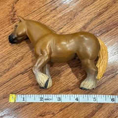 Schleich Horse Figurine Brown Draft Horse Stallion Toy 2001 Equine Figure Animal