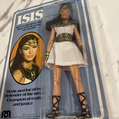 Rare vintage 1974 Mego isis 8” action figure on card complete minty