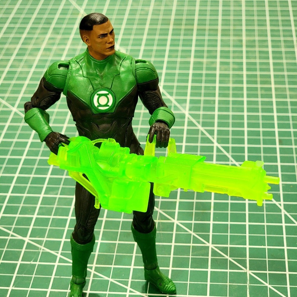 Custom Resin GL construct Large Gautling Gun for 1:10 Figures Green Lantern DC