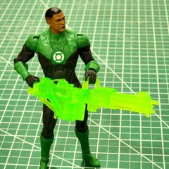 Custom Resin GL construct Large Gautling Gun for 1:10 Figures Green Lantern DC