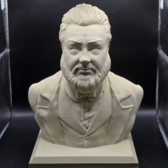 Charles Spurgeon Bust Reformer Puritan Figure 3D Printed Collectible 3Inch Tall