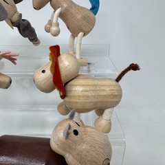 Animalz Wooden Bendable Animal Figures Lot Elephant More Set of 13