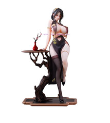 28cm Bear Panda Cheongsam PVC Figure Cute Collectible Art Toy Statue