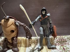 Teenage Mutant Ninja Turtles Casey Jones Cockroach Terminator Figure LOT