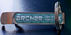 2010 FX’s Archer Animation Cartoon bottle opener keychain promo all metal