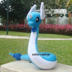 Anime Cute Blue Dragonair 26″ Dragon Plush Cartoon Stuffed Toy Soft Doll