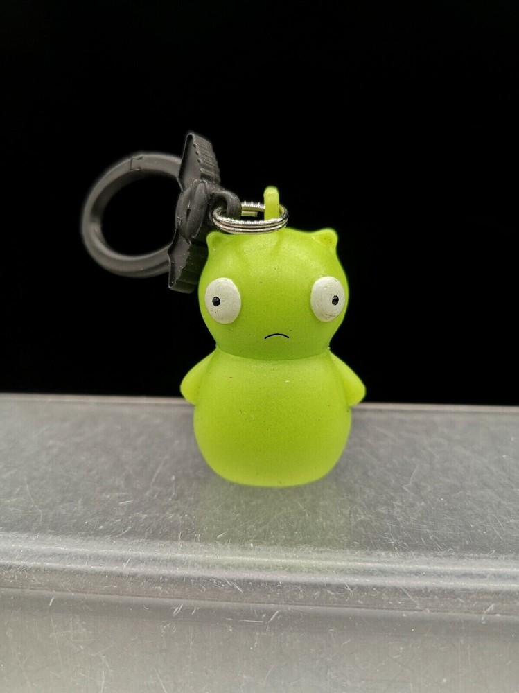 NO BOX Bob’s Burgers Clip Kuchi Kopi Glow In The Dark Keychain Figure Toy 1.75″