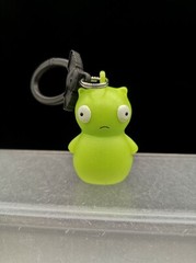 NO BOX Bob’s Burgers Clip Kuchi Kopi Glow In The Dark Keychain Figure Toy 1.75″