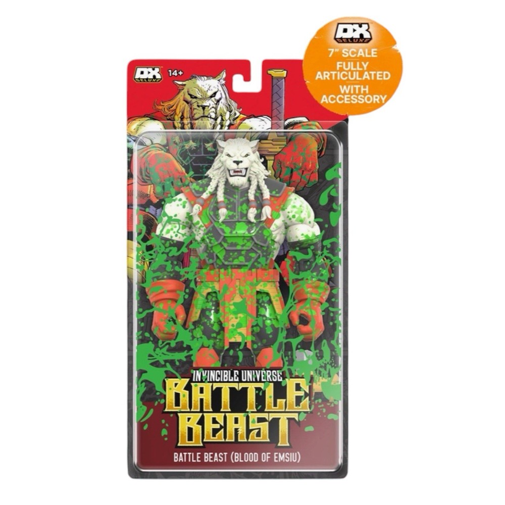 Battle Beast Figure Super7 Colossus of Emsiu Blood Splatter Exclusive Invincible