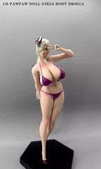 PawPaw Doll DK001A 1/6 Female Action Figure Body Powder White No Head InStock
