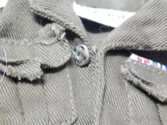 VINTAGE 1960s G.I. JOE OFFICIAL BRANDED HASBRO HONG KONG UNIFORM JACKET