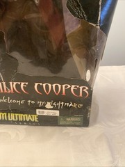 ALICE COOPER Welcome My Nightmare Art Asylum Ultimate Series 18″ Damaged Box
