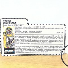 1985 AIRTIGHT V1 100% Complete File Card Vintage Figure GI Joe Hasbro ARAH