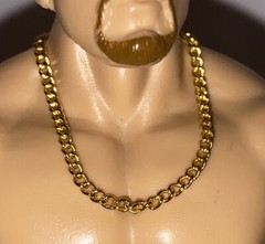 WWE Gold Chain Jewelry Necklace Mattel Figure Prop 1/12 F8