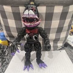 Five Nights at Freddy’s Freddy Fazbear Bear Action Figure Black Purple Red