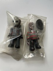 2002 Cinema Of Fear Jason Freddy Leatherface Mini Figures Horror Mezco Mez Itz