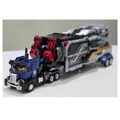 Metal Cardbot W HEAVY IRON W Transforming Robot Trailer Truck Toy 2025