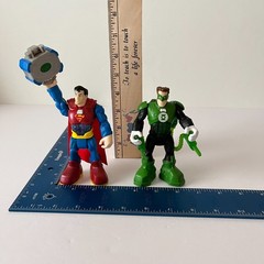 DC Comics Superman Green Lantern Talking Voice Hero World Fisher-Price TESTED