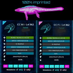 MAX MELEE Mosasaur Ark Survival Ascended (Mosa) ASA PVE 🐟