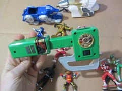 Bandai Power Rangers figures lot 1993 red blue green yellow white black +
