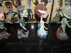 UNIVERSAL MONSTERS BOBBLEHEADS COMPLETE SET 7 NECA 2006 CREATURE PHANTOM MUMMY +