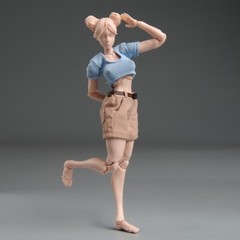 Romankey X COWL 1/12 Female Soldier Figure 6inch Pale Skin Joint Body Model Toys