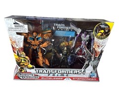 Transformers Prime Robots in Disguise Bumblebee vs Starscream Boxed Set + DVD
