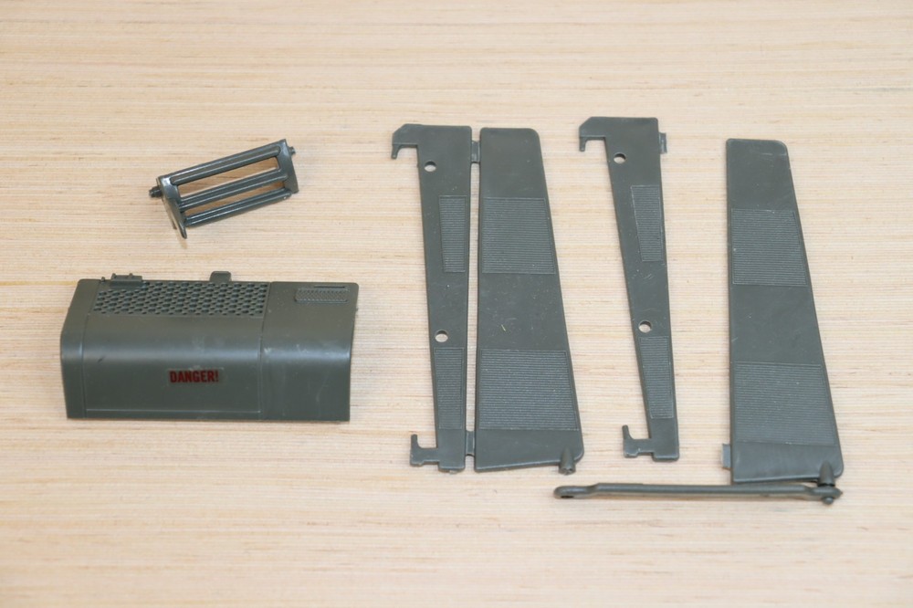 GI Joe Killer Whale PARTS Lot: Depth Charge Release Enginve Cover, Broken Vanes