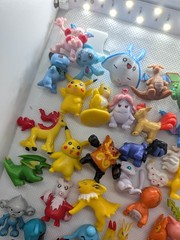 Pokemon Mini Figures Mixed Lot of 56 Miniature Toys PK China 2 Pokeballs