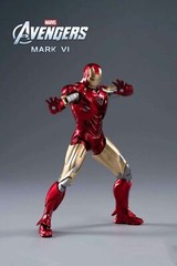 ZD-MK6: ZD Toys Marvel Iron Man Mark 6 Mark VI 7inch action figure, US Seller