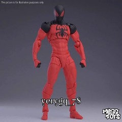 In US! MESS TOYS Symbiote Spider-Man Action Figure Black Red Model Boy Toys Gift