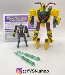 Transformers Energon Combat Class Rapid Run w Nightcruz & Nightscream – complete