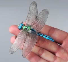 Dragonfly Insect Animal Toy PVC Action Figure Doll Kids Toys Party Gifts
