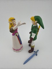 Zelda Ocarina of Time Action Figures Link & Zelda BD&A N64 1998
