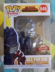 All For One Pop 646 My Hero Academia Funko Pop! 2019 Vaulted + Protector