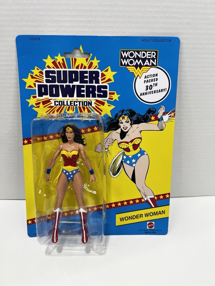 Mattel DC Superheroes Wonder Woman 6 In Super Powers Figure 30th Anniversary