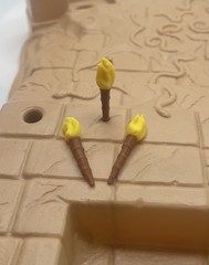 Indiana Jones vintage Well Of Souls Torches 3X Set 1982 REPRO Replacement Part