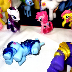 Vtg My Little Pony Toy Lot 16 Figures Various Sizes Hasbro Mixed G3 G4 Ponies