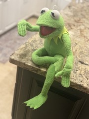 Applause Plush Kermit the Frog Poseable Jim Henson Muppets 19” Wire Arms & Legs