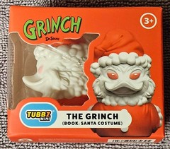 Set Of 4 Mini Tubbz Rubber Ducks Grinch, Santa Costume Grinch,Cindy-lou Who,Max