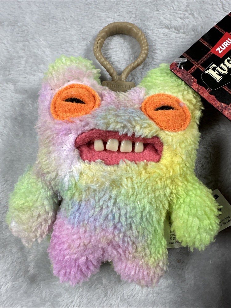 Fuggler Funny Ugly Monster Plush Doll Multi-Color Monster Keychain ITEM IN PICS