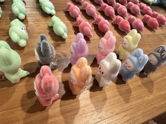 Mini Series Flocking Figures 4cm Cute Gift DIY Decor Toys Kawaii Big Into Energy